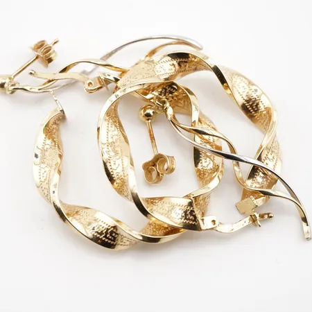 Diverse guld, 14k Vikt: 6 g