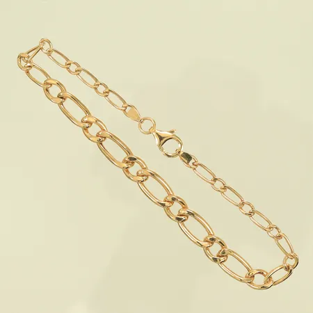 Armband doserad 19cm bredd 3-6mm, 18K 3,7g 