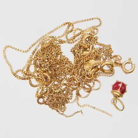 Diverse guld defekta, 18K Vikt: 8,3 g