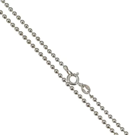 Halskedja Kullänk, silver 925/1000, längd 41,0 cm, bredd 2 mm, fint skick Vikt: 4,5 g