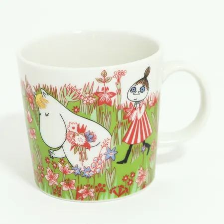 Muminmugg Midsommar, Arabia, säsongsmugg Sommaren 2016, höjd 8cm. Skickas med paket.