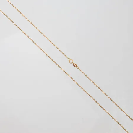 Kedja Singapore, längd 42,2cm, bredd 1,2mm, italienska stämplar, 18K Vikt: 1,6 g