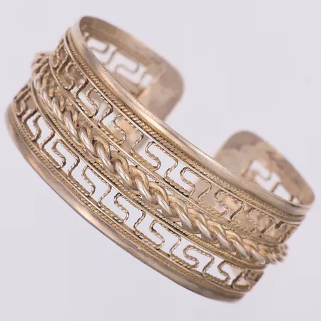 Armband öppen modell 56 x 45mm, bredd 24mm, 935/1000 silver Vikt: 28,3 g