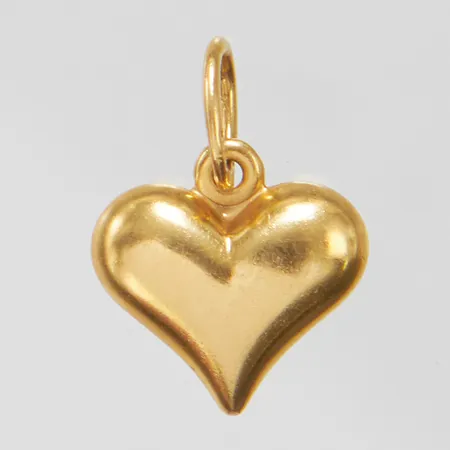 Berlock hjärta, ca 12x9mm, 18K Vikt: 0,3 g