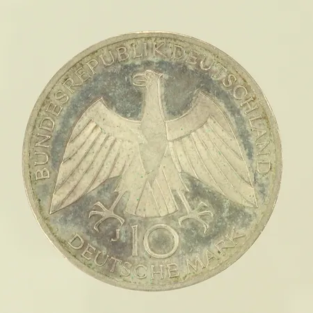 Silvermynt Olympische Spiel 1972 in München, 10 deutsche mark, 15,5g 625/1000-delar