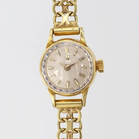 Damur med X-länk, 18K, manuell, Ø17mm, längd 18cm, bredd 7,5mm, 18K. 