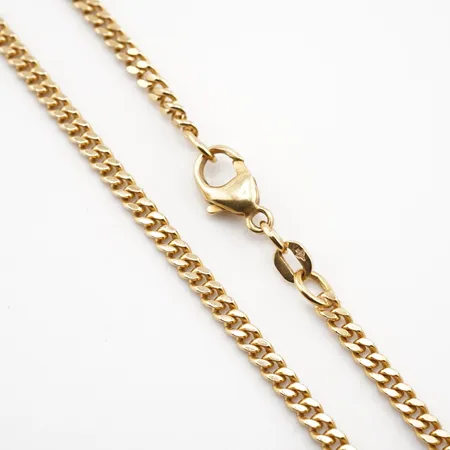 Halskedja, pansar, 63cm, bredd 3mm, 18k Vikt: 14,8 g