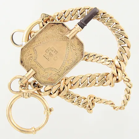 Guldsmycken, del i metall, udda, bucklor, 18K   Vikt: 13,5 g