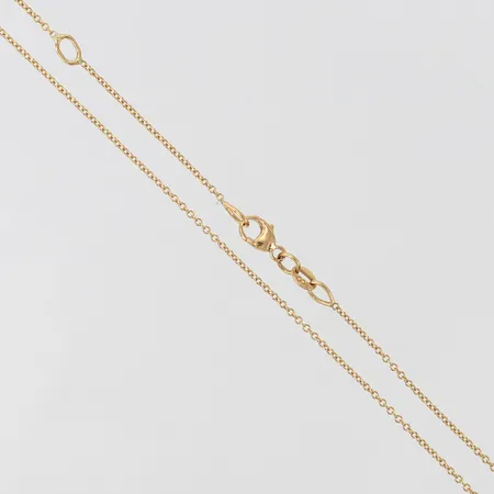 Kedja Ankar, längd 42-45cm, bredd 1,1mm, 18K.  Vikt: 1,6 g