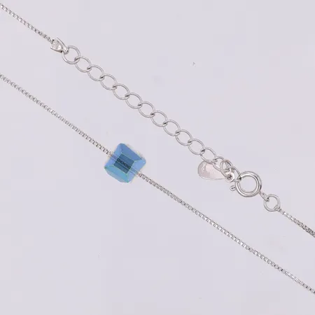 Kedja Venezia med sten 42-46cm, metall