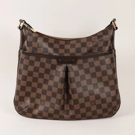 Väska Louis Vuitton, Damier Bloomsbury PM, Ebene Canvas, ref-nr: N42251, justerbar axelrem i läder, beslag i guldfärgad metall, Frankrike 2015, ca. 32,5x 28cm, kopia på kvitto, dustbag.