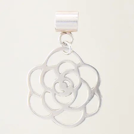 Hänge Blomma, längd: 28mm, bredd: 5,7-21,3mm, silver 925/1000 Vikt: 1,8 g