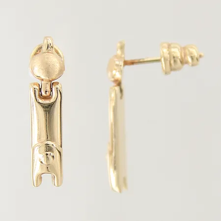 Ett par örhängen, 25X4mm, 14K  Vikt: 2,8 g
