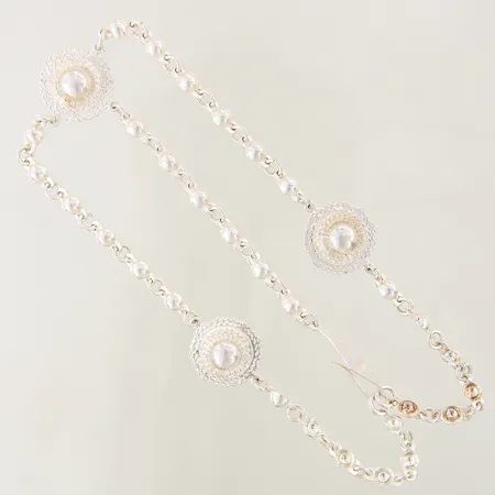 Kroppssmycke, längd: 39,5cm, bredd: 6-20mm, silver 925/1000 Vikt: 26,9 g