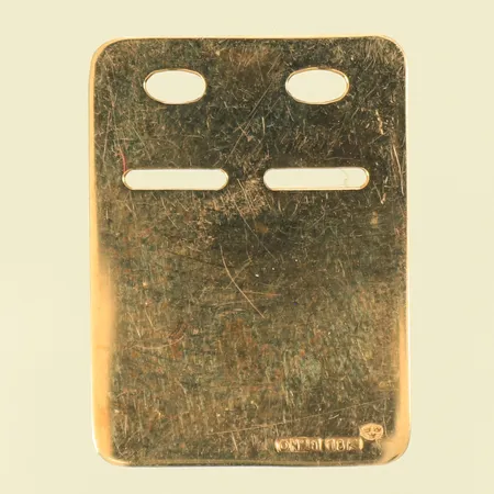 Id-bricka 23x17mm, små repor, 18K 2,1g Vikt: 2,1 g