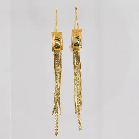 Ett par örhängen, längd ca 7cm, 21K Vikt: 3,8 g