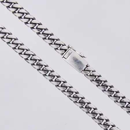 Kedja längd ca 45,2cm, bredd ca 6mm, 925/1000 silver Vikt: 56,5 g