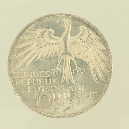 Silvermynt Olympische Spiele München 26.8-10.9 1972, 10 deutsche mark, 15,5g 625/1000-delar