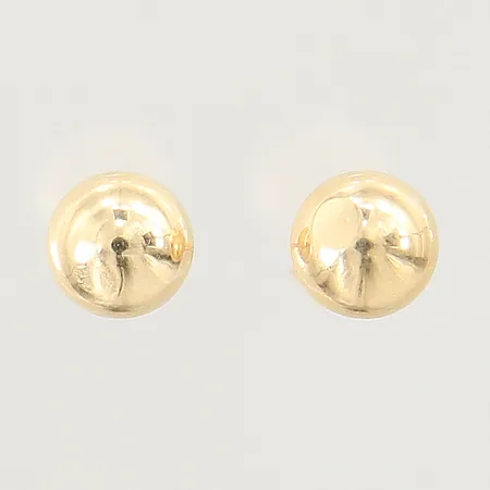 Ett par örhängen, kulor, Ø6mm, 18K  Vikt: 0,5 g