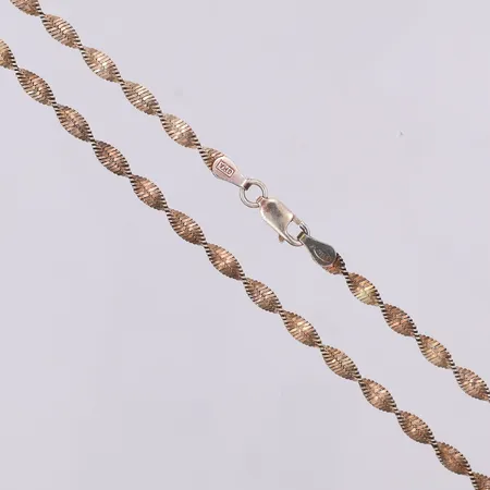 kedja tvinnad45cm, bredd 3,3mm, Guldfynd, 925/1000 silver Vikt: 6,7 g