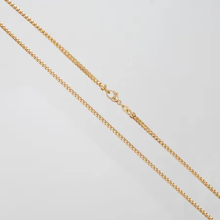 Kedja Franco längd: 49,7cm bredd: 2,4mm, italienska stämplar, 18K Vikt: 21,6 g