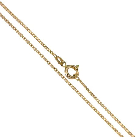 Halskedja Pansar, 18K guld, svensk kontrollstämpel, längd 43,5 cm, bredd 1,1 mm, fint skick Vikt: 2,6 g