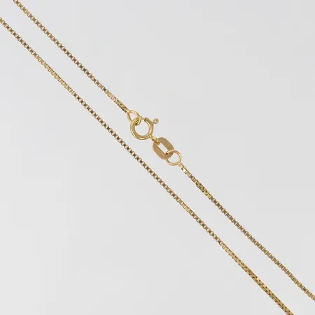 Kedja Venezia, längd 38cm, bredd ca 1mm, GFAB, 18K Vikt: 2,5 g