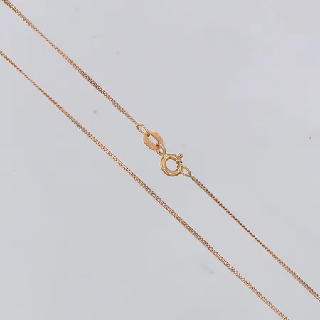 Kedja pansar 38cm, bredd 1mm, Guldfynd, 18K Vikt: 1,5 g