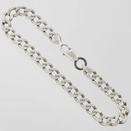 Armband Pansar, längd: 23,8cm, bredd: 7,3mm, GHA, ögla i oädel metall, bucklor, silver, 925/1000 Vikt: 18,5 g