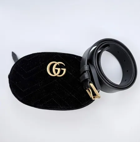  Väska Gucci GG Marmont oval, velvet bag, A025232512, #476434, #493075, med box, dustbag, ca 12x19cm