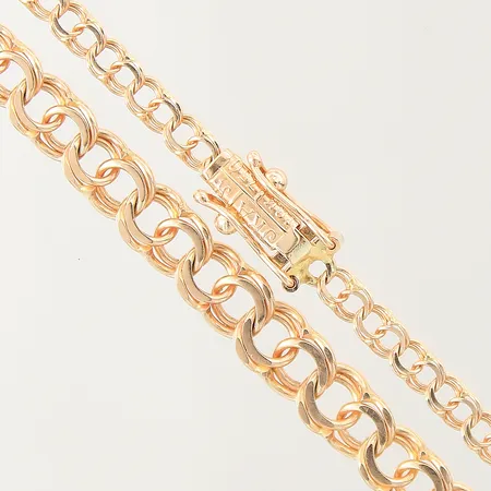 Collier doserad Bismarck, längd 45cm, bredd 3-6mm, 18K Vikt: 10,8 g