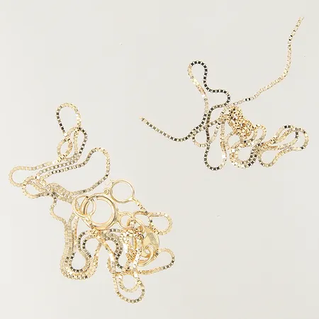 1 Kedja Venezia, defekt, 18K  Vikt: 1 g