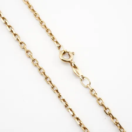 Halskedja, ankar, 46cm, bredd 2mm, 18k Vikt: 5,3 g