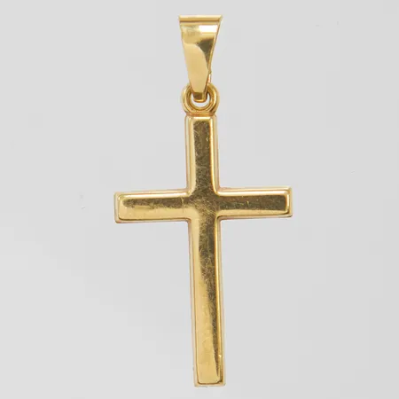 Hänge kors, längd ca 26mm inkl ögla, bredd 2,5-13mm Vikt: 0,6 g