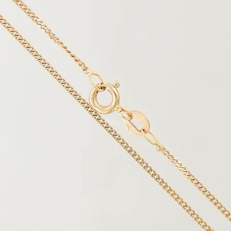 Kedja Pansar, längd: 44,5cm, bredd: 1mm,  GFAB, 18K  Vikt: 2,6 g