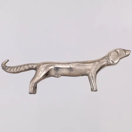 Smörtax 8cm, metall med flagande silveröverdrag