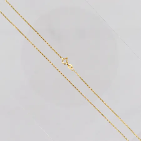 Kedja Irrgång, 52cm, bredd ca 1mm, 18K Vikt: 2,6 g