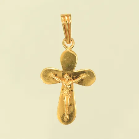 Hänge krucifix 38x19mm inkl ögla, 21K 7,3g Vikt: 7,3 g