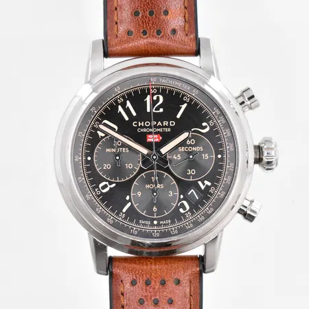 Herrur Chopard Miglia 1000, modell 8589, automatisk, nr.4212540, läderband, box, cerifikat, kvitto Krons 2024-01-08