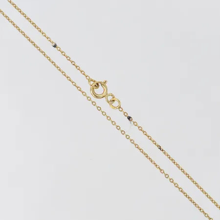 Kedja Ankar, längd 48cm, bredd 1,1mm, hår, 18K.  Vikt: 1,8 g