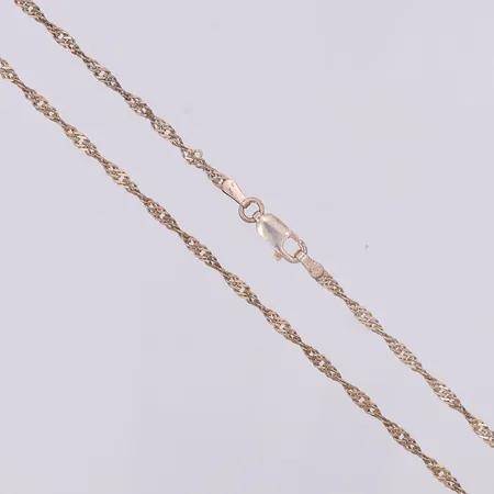 Kedja Singapore 42cm, bredd 2,1mm, 925/1000 silver Vikt: 2,8 g