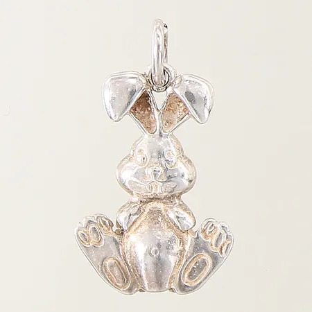 Hänge Kanin, längd: 18mm, bredd: 4,1-11,1mm, silver 925/1000 Vikt: 1 g