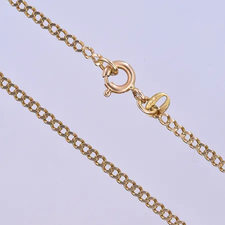 Kedja Pansar längd 53,8 cm, bredd 2 mm, 18K. Vikt: 7,6 g