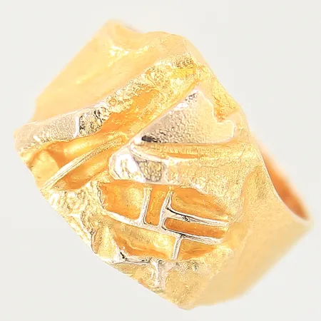 Ring, Björn Weckström, Lapponia, Finland, år 1984, stl 18¾, bredd 5,5-15mm, 14K Vikt: 8,4 g