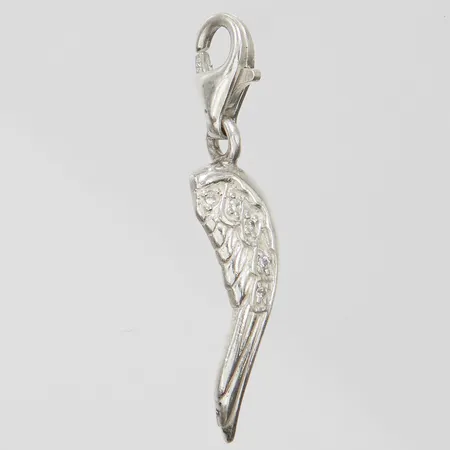Berlock med vita stenar Thomas Sabo Vinge, 31,5x6,5mm, 925/1000 Silver Vikt: 1,3 g