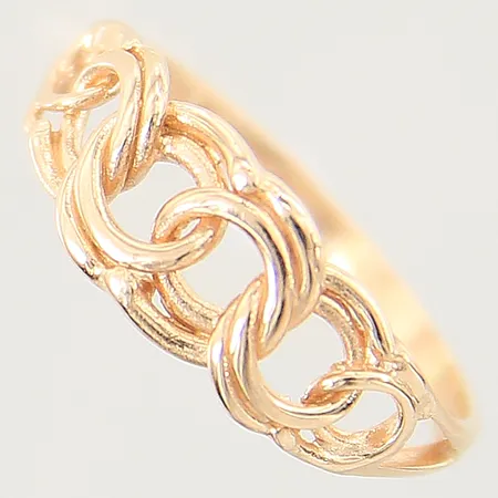 Ring Bismarck, stl 18, bredd 2-7mm, 18K  Vikt: 2,2 g