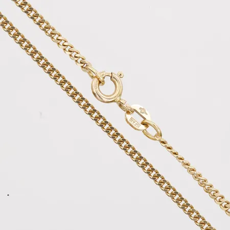 Kedja Pansar, längd: 45,5cm, bredd: 2mm, 18K guld. Vikt: 5,3 g