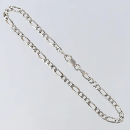 Armband Figaro, längd 20,5cm, bredd 3,5mm, Silver 925/1000.  Vikt: 2,6 g