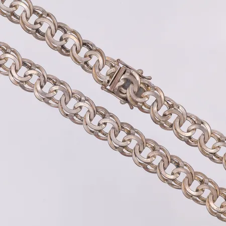 Collier Bismarck 42cm, bredd 10mm, Jo-Ans år 1976, 830/1000 silver Vikt: 40,5 g