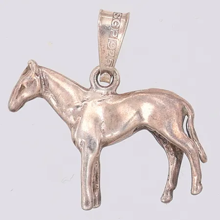 Hänge häst 20mm, Bronsil, 925/1000 silver Vikt: 1,8 g